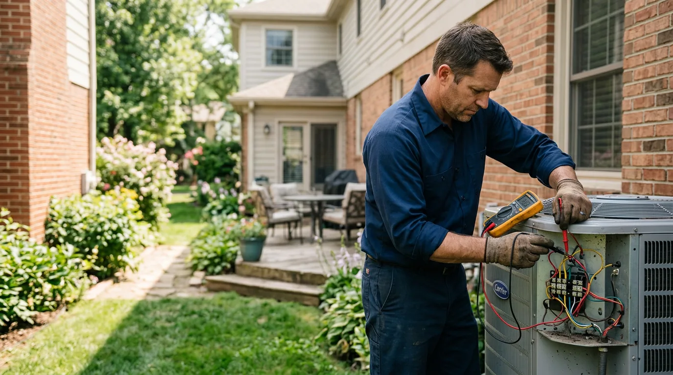 HVAC technician working near Richwood, OH